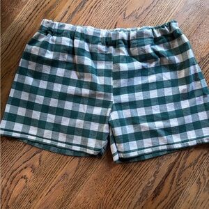 Handmade one-of-a-kind vintage tablecloth shorts